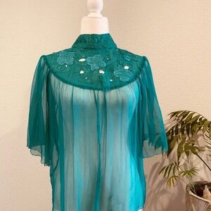 Vintage Forever 21 Silk Blouse